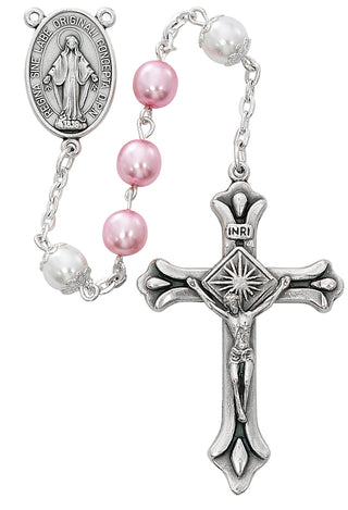 Pink and White Rosary