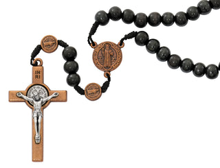 Black Wood St. Benedict Rosary