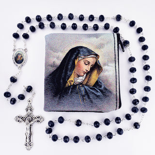 Blue Lady of Sorrows Rosary