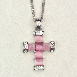 Pink Pearl Cross/Carded