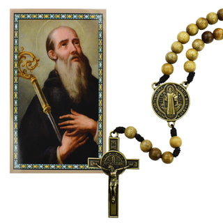 St. Benedict Wood Rosary