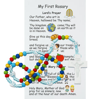 Kid'S Blue Multi Rosary Boxed