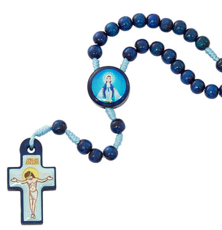 6MM Blue Miraculous Rosary