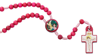 Pink Wood Guardian Angel