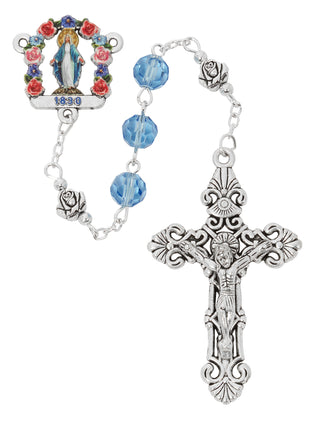 Miraculous Blue Rosary