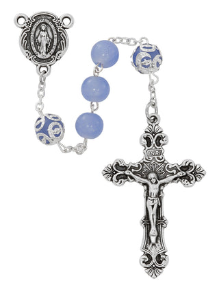 8MM Ceramic Purple Rosary