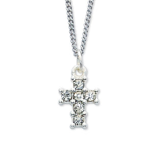 16" Crystal Cross Pendant