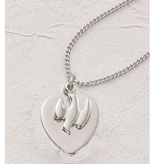Holy Spirit Heart Pendant With