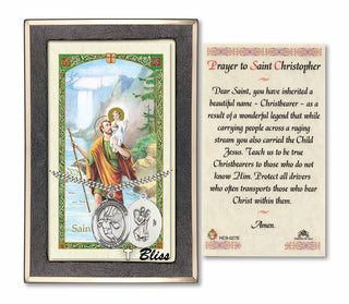 Silver Filled Saint Christopher/Basketball Medal on an 24 inch Heavy Curb Chain with a Prayer to St Cristopher Prayer Card.