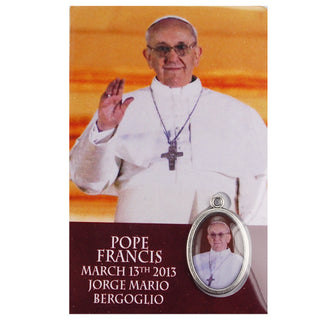 Pope Francis Medal with Holy Card