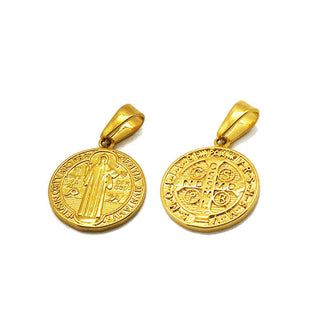Gold plated St. Benedict Medallion