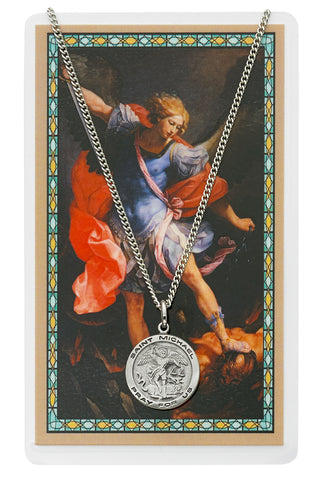 18-inch St Michael Prayer Card Set