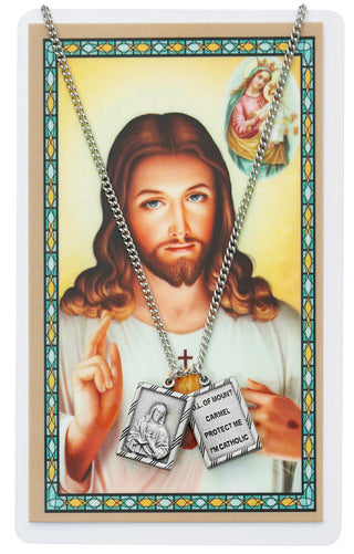 Scapular Pendant Prayer Card Psd4