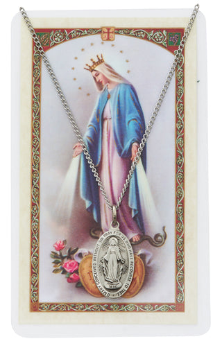 Miraculous Spanish Holy Prayer Card