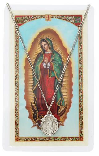 Our Lady Of Guadalupe Spanish Holy Prayer Card