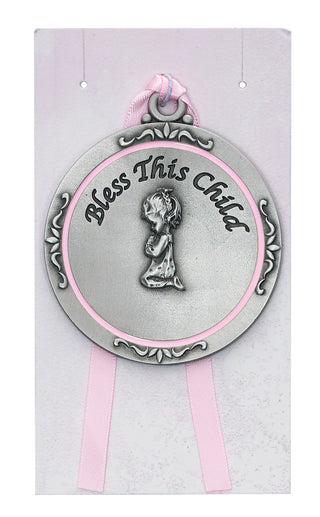 Girl Crib Medal Wpink Epoxy Pw P