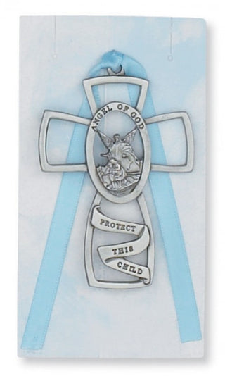 Guardian Angel Cross With Blue