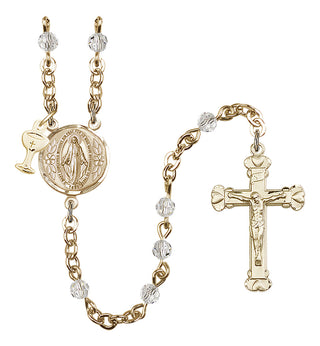 Gold-Plated 4mm Scapular Rosary