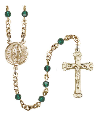 Gold-Plated 4mm Miraculous Rosary