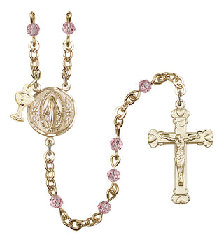 Gold-Plated 4mm Scapular Rosary
