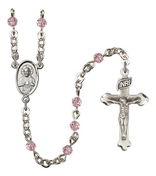 Silver-Plated 4mm Scapular Rosary
