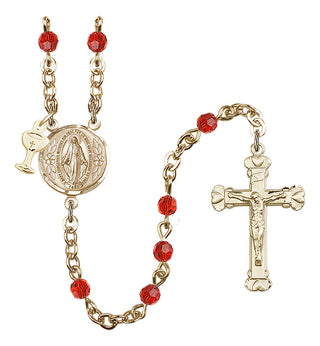 Gold-Plated 4mm Scapular Rosary