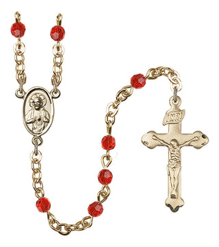 Gold-Plated 4mm Scapular Rosary