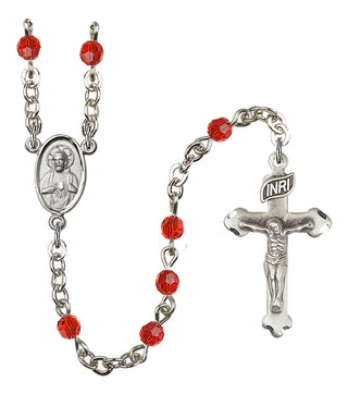Silver-Plated 4mm Scapular Rosary