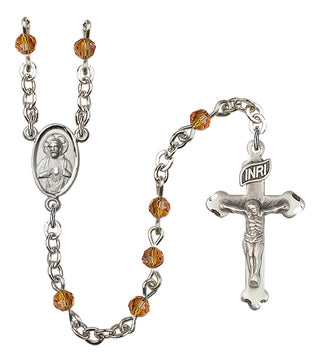 Silver-Plated 4mm Scapular Rosary
