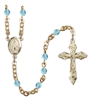 Gold-Plated 4mm Miraculous Rosary