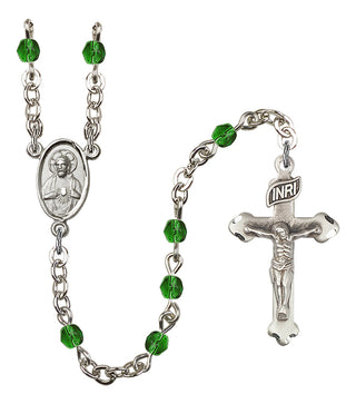 Silver-Plated 4mm Scapular Rosary