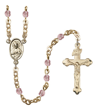 Gold-Plated 4mm Scapular Rosary