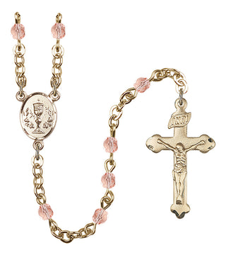 Gold-Plated 4mm Chalice Rosary