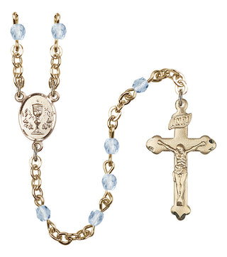 Gold-Plated 4mm Chalice Rosary