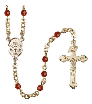 Gold-Plated 4mm Chalice Rosary