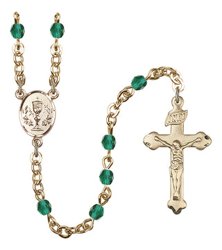 Gold-Plated 4mm Chalice Rosary