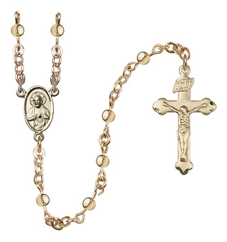 14kt Gold 4mm Scapular Rosary