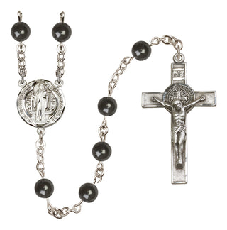 Sterling Silver 7mm Saint Benedict Rosary