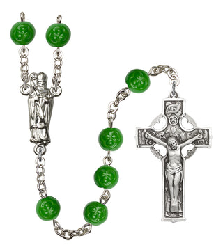 Silver-Plated Shamrock Rosary