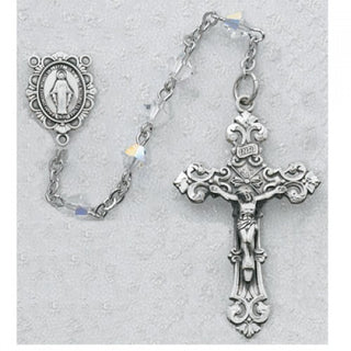 Sterling Silver 5MM Swarovski Crystal Rosary