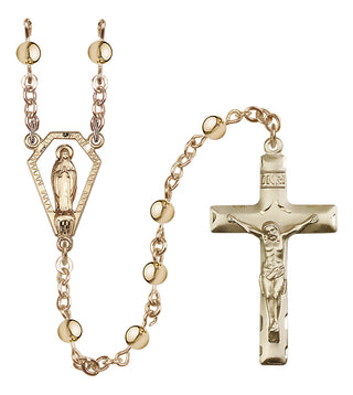 14 Karat Gold 5mm Miraculous Rosary