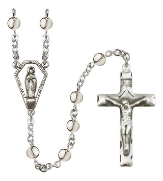 Silver Plated 6mm Miraculous Rosary