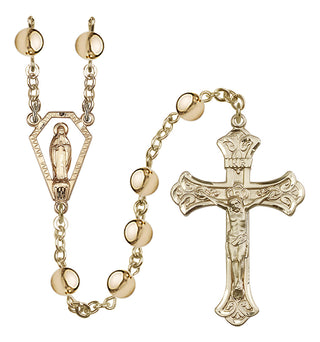 Gold-Plated 7mm Miraculous Rosary
