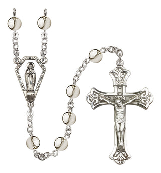 Silver Plated 7mm Miraculous Rosary