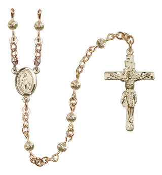 14 Karat Gold 4mm Miraculous Rosary