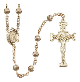 14 Karat Gold 6mm Miraculous Rosary