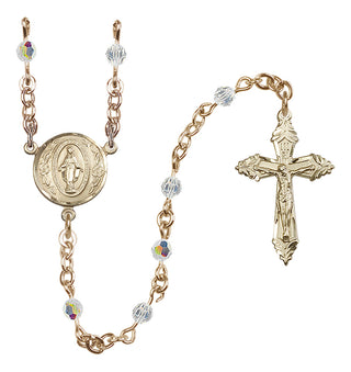 Gold-Plated 4mm Miraculous Rosary