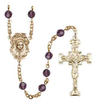 Gold-Plated 6mm Madonna Rosary