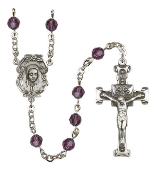 Silver-Plated 6mm Madonna Rosary