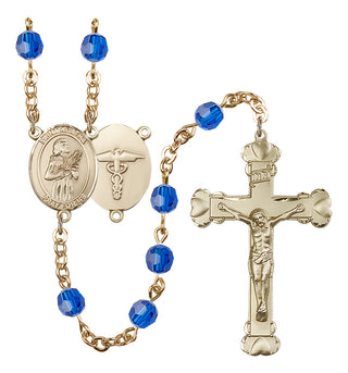 Gold-Plated 6mm Saint Agatha / Nurse Rosary
